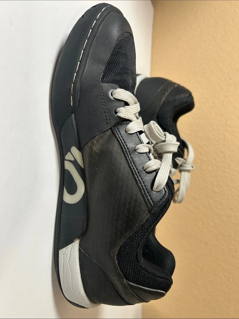Men’s Freerider Black Lace-Up Mountain Bike Shoes